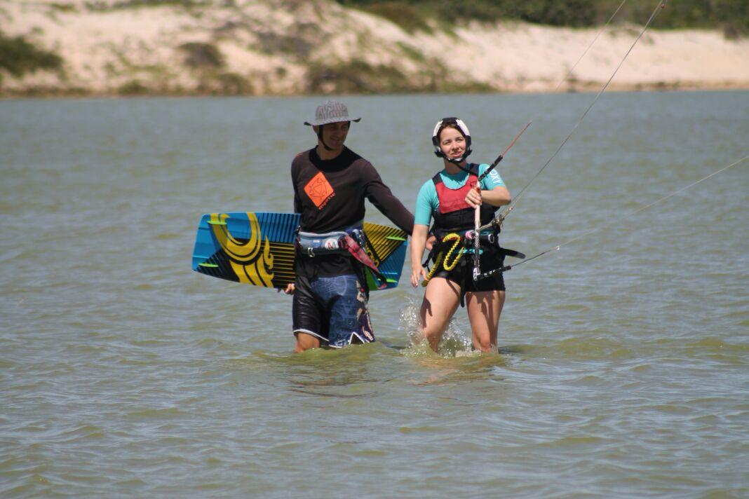 Aula particular de kitesurf em Jericoacoara